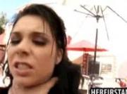 Hot brunette loves anal sex