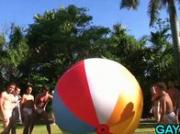 Noisy gay party at its swing