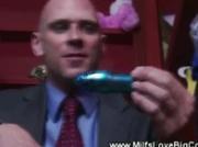 Guy discovers milfs dirty toys