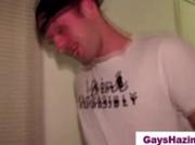 Straight guy assfucked and made to suck cock by gay dudes