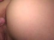 My girlfriend with penis deeply in ass