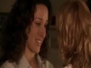 the l word bette finds out tina is pregnant then kisses her