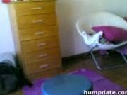 Bubble butt latina masturbates and teasing