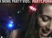 Partying girls tie guy and suck his dick