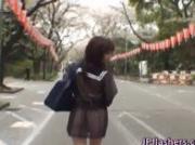Mikan Cute Asian student flashes her way through town 1 by JPflashers