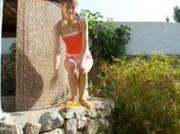outdoor pissing and stripping