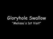 Gloryhole Swallow Melissa First Time