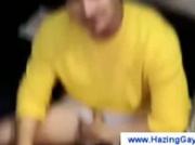 Twink spurts cum while getting banged