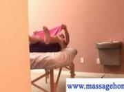 Gay guy with straight muscled masseur receives a smooth