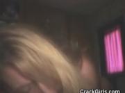 Dirty Blonde Crack Whore Sucking Dick For Cash