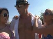 Male legend Rocco is having sex with a group of hot teen beauties