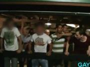 Queuing up for a gay dick suck