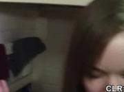 Chick gets jizz on face