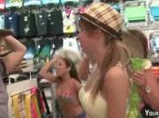 Spring Break College Girls Flashing