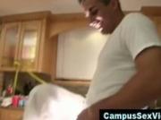 College hot teens suck hard cock