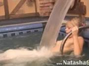 Three russian cheerleaders in the pool