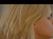 Charming blond babe in art movie