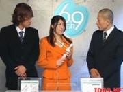 Japanese AV Model licks cock