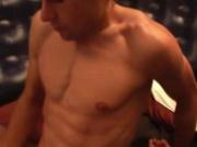Fit looking twink solo masturbation