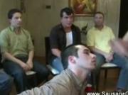 Stripper gives a facial cumshot to gay