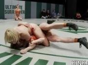 Sexy girl arrested for masturbating and gets bound