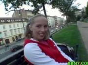 Sexy pretty chick gets juicy pussy fucked