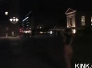 Sexy girl arrested for masturbating and gets bound