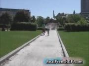 Wet bubble ass french gf naked by the fountain video 1 by RealFrenchGF