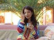 titty brunette fingering her pussy