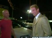 Sexy muscley gay gets hot