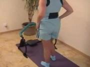 naughty slut wife natasha at the gym doing exercises
