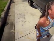 trucker Married girl suck my dick in the parking lot like a lot lizard she a truck stop slut