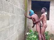 Two herdsmen seen having sex inside a cassava farm close to and uncompleted building