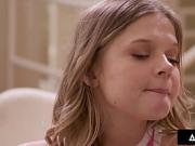 ADULT TIME - Nasty Stepsister Coco Lovelock Has First SQUIRTING ORGASM From Stepbro! FULL SCENE!