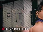 DIGITALPLAYGROUND - Fiery Megan Fiore Turns An MMA Fight Into A Sensual Threesome Showdown