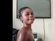 Bucket Bathing Slender South African Hood Slut With Sexy Fuck Me Face & Dick Swallowing Soft Jiggly Pear Shaped FAT Booty