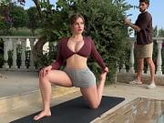 Big Tit young Milf cheated with the Gardener