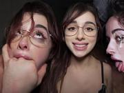 Addicted To Cum - Busty Whore Licks The Floor