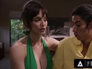 PURE TABOO Busty Stepmom Lexi Luna Teaches Virgin Stepson To Fuck With Husband's Permission