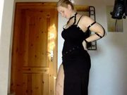 Sarah big butt black dress