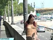 Crazy Tereza Shows Her Sexy Body In Public