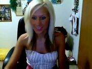 Hot girl teasing on webcam