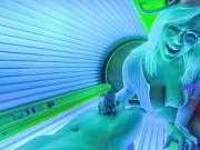 PervTeen â€“ Sneaky Sex at Tanning Salon with Chubby Busty Teen
