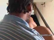 Swallowing a big black dick