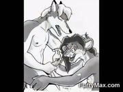 Furry toon bondage!