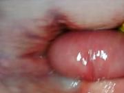 AMAZING INTERNAL POV. CAMERA INSIDE HER PUSSY WHILE I FILL HER WITH CUM