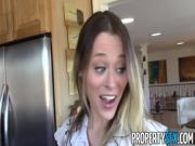 PropertySex - Housewarming gift deepthroat and sex from hot realtor