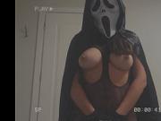 Horny Ghostface GF Sneaks In & Rides Cock Until I Cum On Her Hairy Pussy!