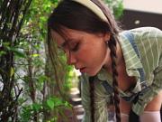 Sexy Gardener Gets Fucked Hard in the Garden by the Boss