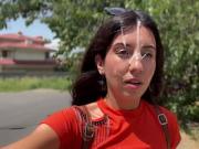 Public Blowjob in the Bushes with Stranger and Crazy Cumwalk Covered in Cum